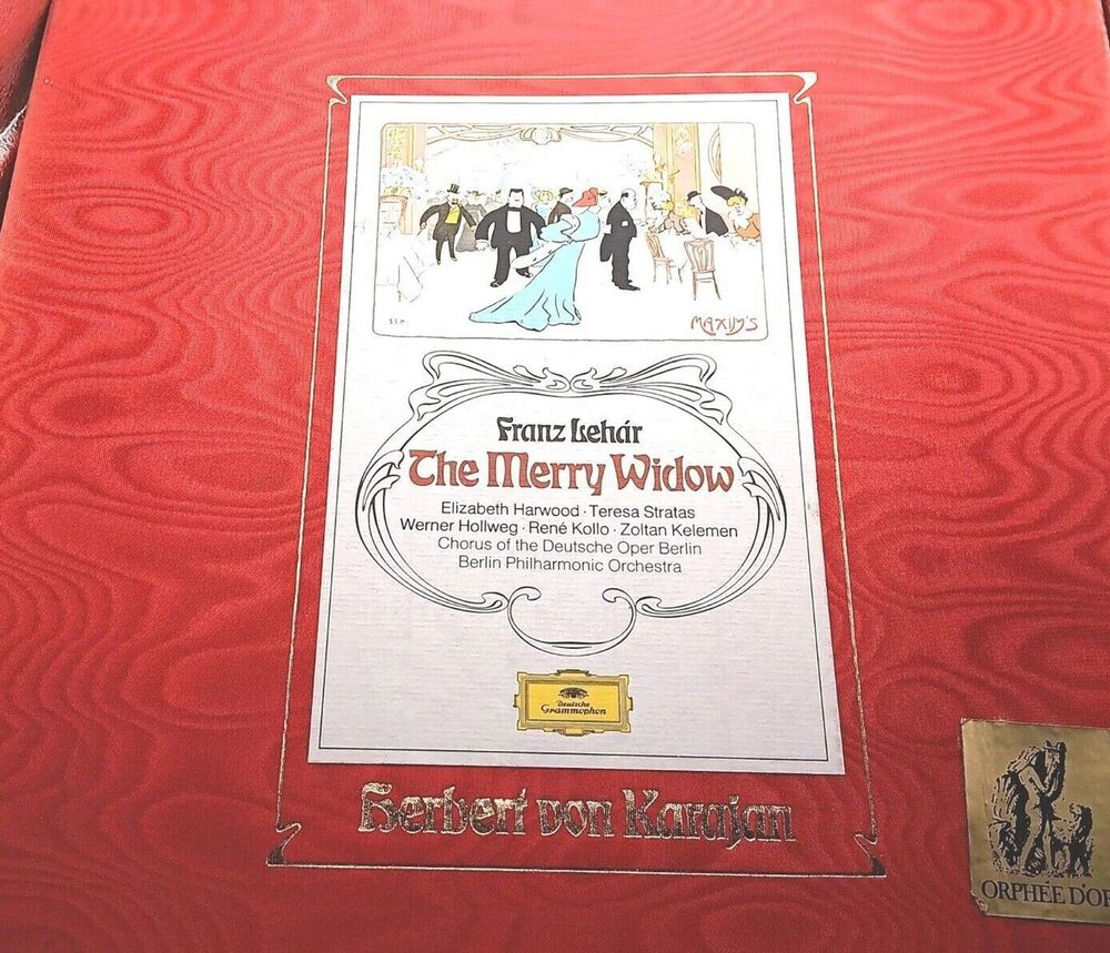 Franz Lehar, The Merry Widow, LP records BOXED SET, 2 LPs, GERMANY 1973 MINTY